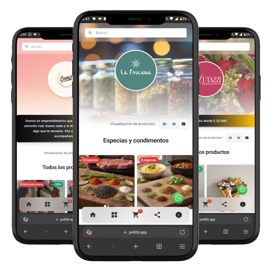 Tienda online Pedify